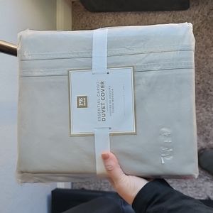 Pottery Barn Teen Essential Cargo Duvet Cover Twin Gray